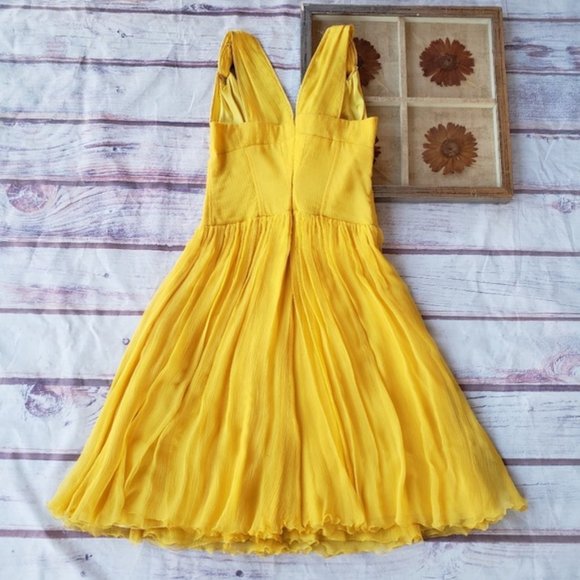 Alessandro Dell'Acqua Yellow Fit and Flare Dress 4 - Picture 2 of 13